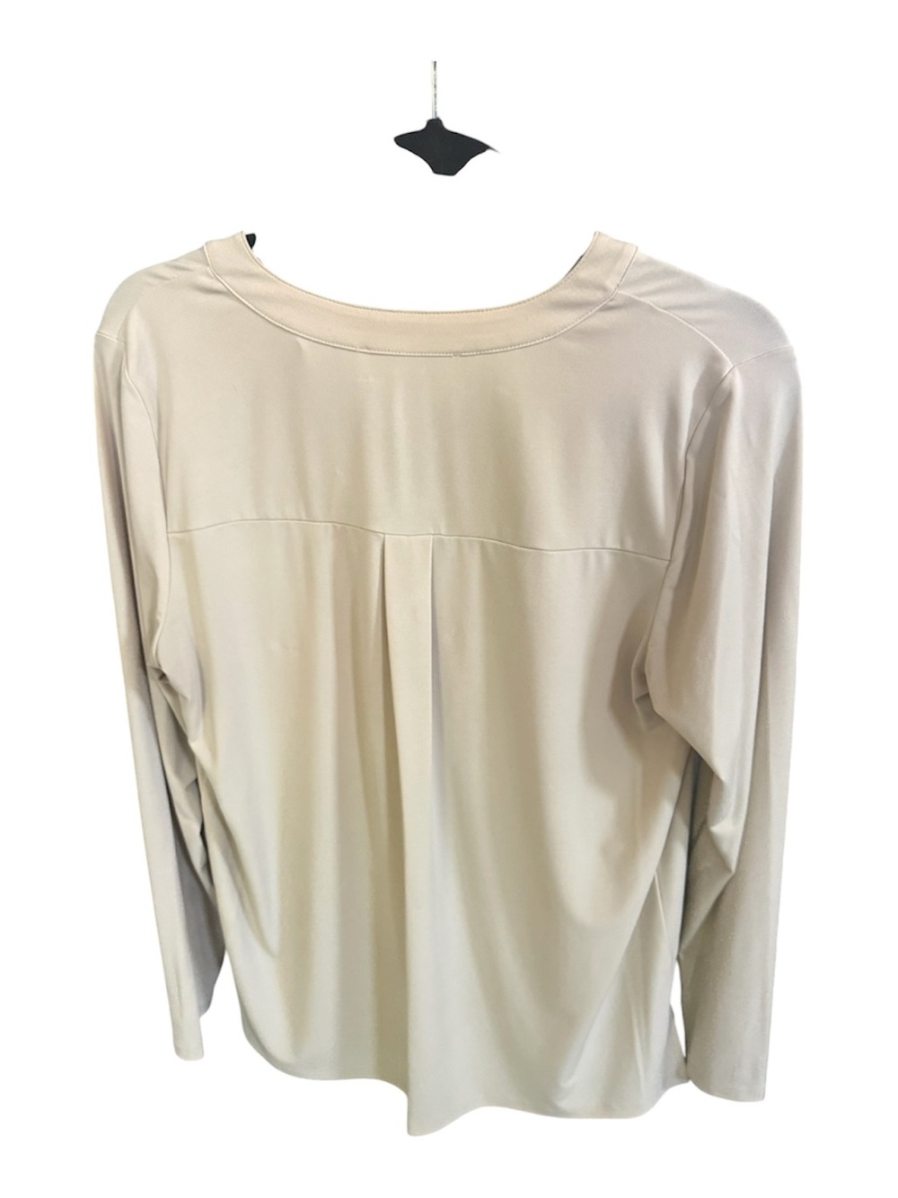 MICHAEL Michael Kors Cream Zip-Pocket Long Sleeve Top - Picture 3 of 4